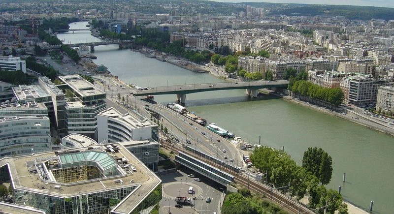 Seine in Paris Boulogne